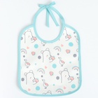 Набор детских слюнявчиков Крошка Я, 4 шт. + подарок, 20×17 см, цвет бирюзовый, серый - Фото 6