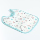 Набор детских слюнявчиков Крошка Я, 4 шт. + подарок, 20×17 см, цвет бирюзовый, серый - Фото 6