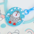 Набор детских слюнявчиков Крошка Я, 4 шт. + подарок, 20×17 см, цвет бирюзовый, серый - Фото 10