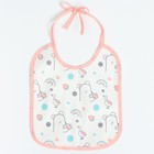 Набор детских слюнявчиков Крошка Я, 4 шт. + подарок, 20×17 см, цвет розовый, серый - Фото 5
