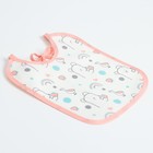 Набор детских слюнявчиков Крошка Я, 4 шт. + подарок, 20×17 см, цвет розовый, серый - Фото 6