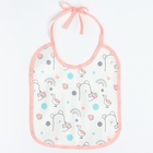 Набор детских слюнявчиков Крошка Я, 4 шт. + подарок, 20×17 см, цвет розовый, серый - Фото 6
