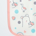 Набор детских слюнявчиков Крошка Я, 4 шт. + подарок, 20×17 см, цвет розовый, серый - Фото 8