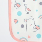 Набор детских слюнявчиков Крошка Я, 4 шт. + подарок, 20×17 см, цвет розовый, серый - Фото 9