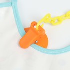 Набор детских слюнявчиков Крошка Я, 3 шт. + подарок, 20×17 см, цвет бирюзовый, розовый, серый - Фото 13