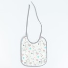 Набор детских слюнявчиков Крошка Я, 3 шт. + подарок, 20×17 см, цвет бирюзовый, розовый, серый - Фото 15