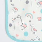 Набор детских слюнявчиков Крошка Я, 3 шт. + подарок, 20×17 см, цвет бирюзовый, розовый, серый - Фото 5