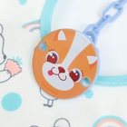 Набор детских слюнявчиков Крошка Я, 3 шт. + подарок, 29×20 см, цвет бирюзовый, розовый, серый - Фото 11