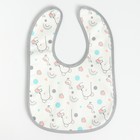 Набор детских слюнявчиков Крошка Я, 3 шт. + подарок, 29×20 см, цвет бирюзовый, розовый, серый - Фото 3