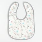 Набор детских слюнявчиков Крошка Я, 3 шт. + подарок, 29×20 см, цвет бирюзовый, розовый, серый - Фото 4