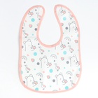 Набор детских слюнявчиков Крошка Я, 3 шт. + подарок, 29×20 см, цвет бирюзовый, розовый, серый - Фото 5