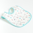 Набор детских слюнявчиков Крошка Я, 3 шт. + подарок, 29×20 см, цвет бирюзовый, розовый, серый - Фото 7