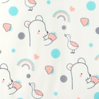 Набор детских слюнявчиков Крошка Я, 3 шт. + подарок, 29×20 см, цвет бирюзовый, розовый, серый - Фото 10