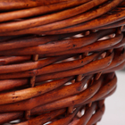 Корзина плетёная для хранения «Плейт», ива, коричневая, набор 3 шт. - Фото 5