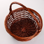 Корзина плетёная для хранения «Плейт», ива, коричневая, набор 3 шт. - Фото 6