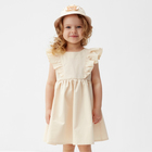 Платье для девочки MINAKU, цвет молочный, рост 104 см - фото 25561264