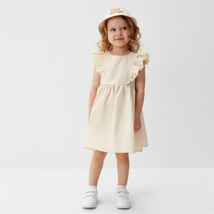 Платье для девочки MINAKU, цвет молочный, рост 104 см - фото 1927102756