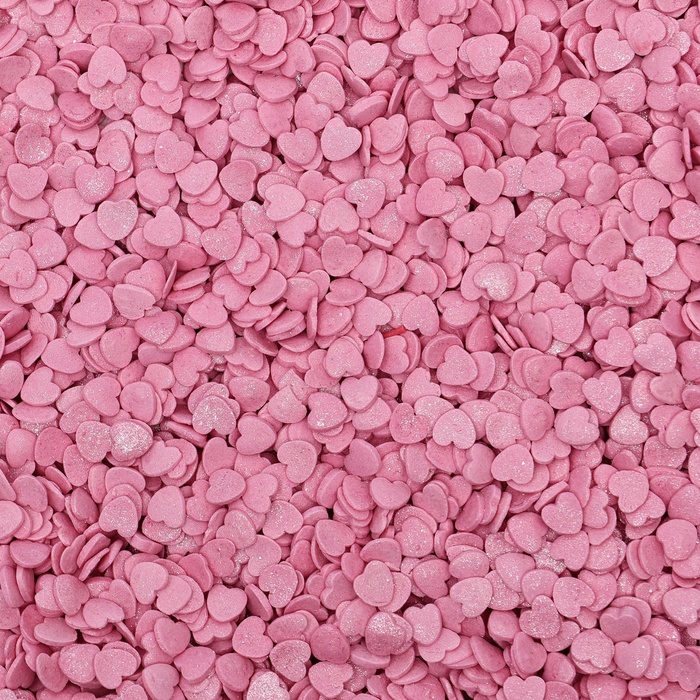 Посыпка сахарная декоративная "Сердечки" розовые, 500 г