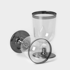 Бокал одноразовый для вина «Кристалл», 200 мл, пластик, с металлизированными каемками, прозрачный - Фото 5