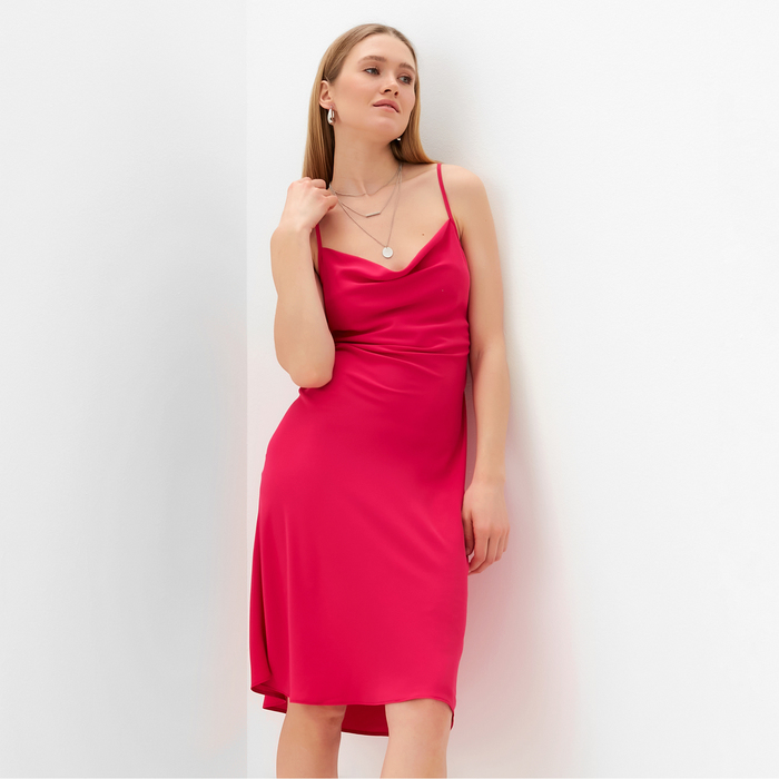 Платье женское мини MINAKU: Casual Collection цвет розовый, р-р 48