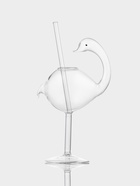 Бокал для коктейля Magistro «Лебедь», 170 мл, 7×20 см, с трубочкой, стекло, прозрачный - Фото 2