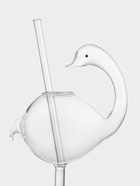 Бокал для коктейля Magistro «Лебедь», 170 мл, 7×20 см, с трубочкой, стекло, прозрачный - Фото 3