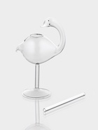 Бокал для коктейля Magistro «Лебедь», 170 мл, 7×20 см, с трубочкой, стекло, прозрачный - Фото 4