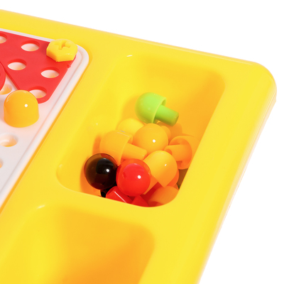 Конструктор винтовой «Обучающая мозаика», 4 в 1, стол+стул, с электрическим шуруповёртом