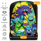 Накидка на сиденье автомобильное Cartage Кислотные монстры, ПВХ, 60×45 см, европодвес - Фото 1