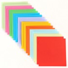 Бумага цветная для оригами, 15х15 см, 100 листов, 10 цветов, немелованная, двусторонняя, в пакете, 80 г/м², Смешарики - Фото 2