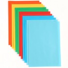 Бумага цветная тонированная, А4, 12 листов, 6 цветов, немелованная, двусторонняя, в пакете, 80 г/м², Минни Маус и Единорог - Фото 3