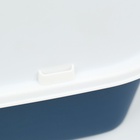 Туалет закрытый, 51×34×37 с, с совком, прозрачный, пластик, синий - Фото 11