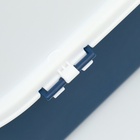 Туалет закрытый, 51×34×37 с, с совком, прозрачный, пластик, синий - Фото 12