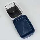 Туалет закрытый, 51×34×37 с, с совком, прозрачный, пластик, синий - Фото 18