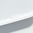 Туалет закрытый, 51×34×37 см, с совком, с УФ-лампой для уничтожения, пластик, серый - Фото 11