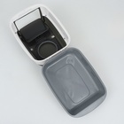 Туалет закрытый, 51×34×37 см, с совком, с УФ-лампой для уничтожения, пластик, серый - Фото 21