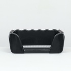 Туалет для собак, 43×43×15 см, с высокими бортами и съёмной сеткой, пластик, чёрный - Фото 5