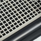 Туалет для собак, 43×43×15 см, с высокими бортами и съёмной сеткой, пластик, чёрный - Фото 6