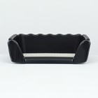 Туалет для собак, 38×36×12 см, с высокими бортами и съёмной сеткой, пластик, чёрный - Фото 4