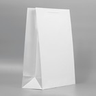 Пакет подарочный ламинированный, упаковка, «Белый», 40 х 49 х 15 см - Фото 3