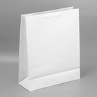 Пакет подарочный ламинированный, упаковка, «Белый», 40 х 49 х 15 см - Фото 4
