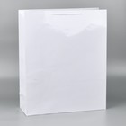 Пакет подарочный ламинированный, упаковка, «Белый», 40 х 49 х 15 см - Фото 8