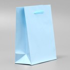 Пакет подарочный ламинированный, упаковка, «Голубой», S 12 х 15 х 5.5 см - Фото 3