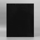 Пакет подарочный ламинированный, упаковка, «Чёрный», 40 х 49 х 15 см - Фото 2