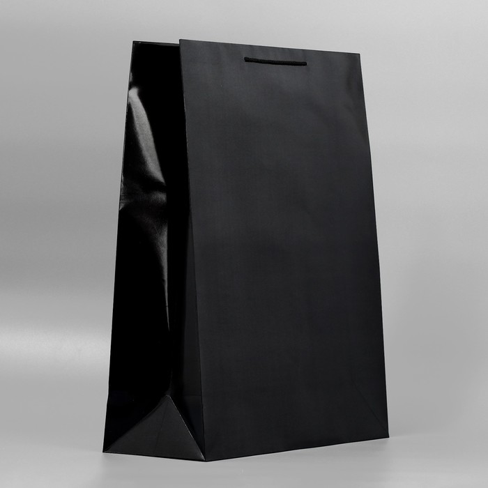 Пакет ламинированный «Чёрный», 40 х 49 х 15 см