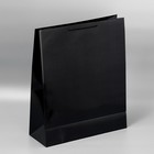 Пакет подарочный ламинированный, упаковка, «Чёрный», 40 х 49 х 15 см - Фото 4
