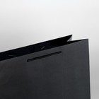 Пакет подарочный ламинированный, упаковка, «Чёрный», 40 х 49 х 15 см - Фото 5