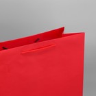 Пакет подарочный ламинированный, упаковка, «Красный», 40 х 49 х 15 см - Фото 5