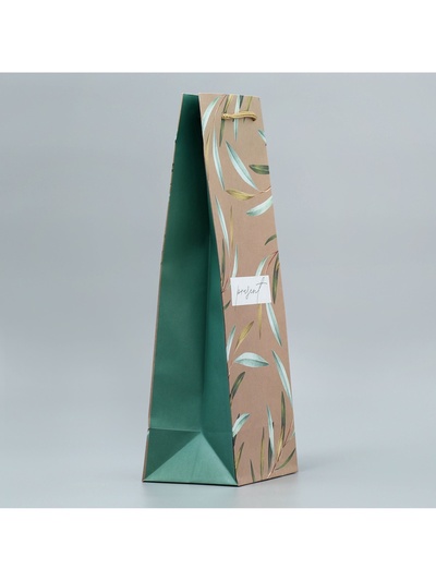 Пакет подарочный под бутылку Present, 36×14×10 см