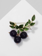 Брошь «Ягоды» аметист, цвет фиолетово-зелёный в золоте - Фото 5